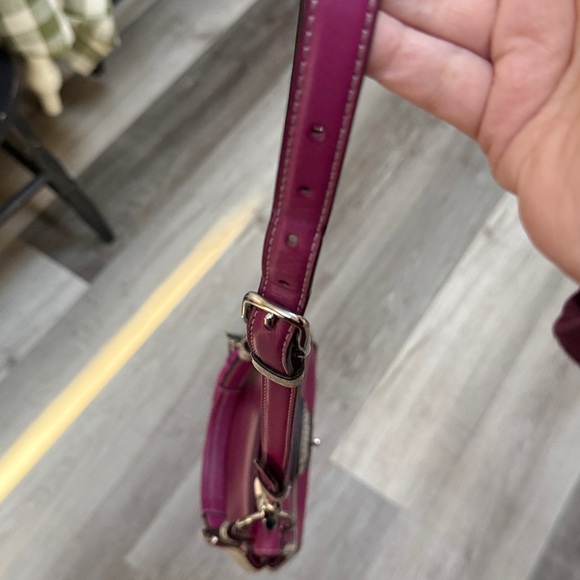 COACH mini Willis legacy in berry and tan/cream color way. - Picture 11 of 11